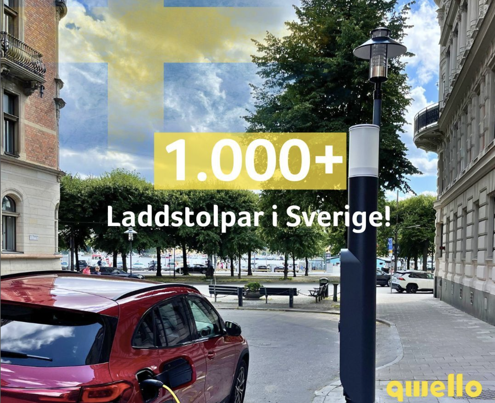 Qwello Reaches the Milestone of 1,000+ Charging Points Now Live in Sweden!