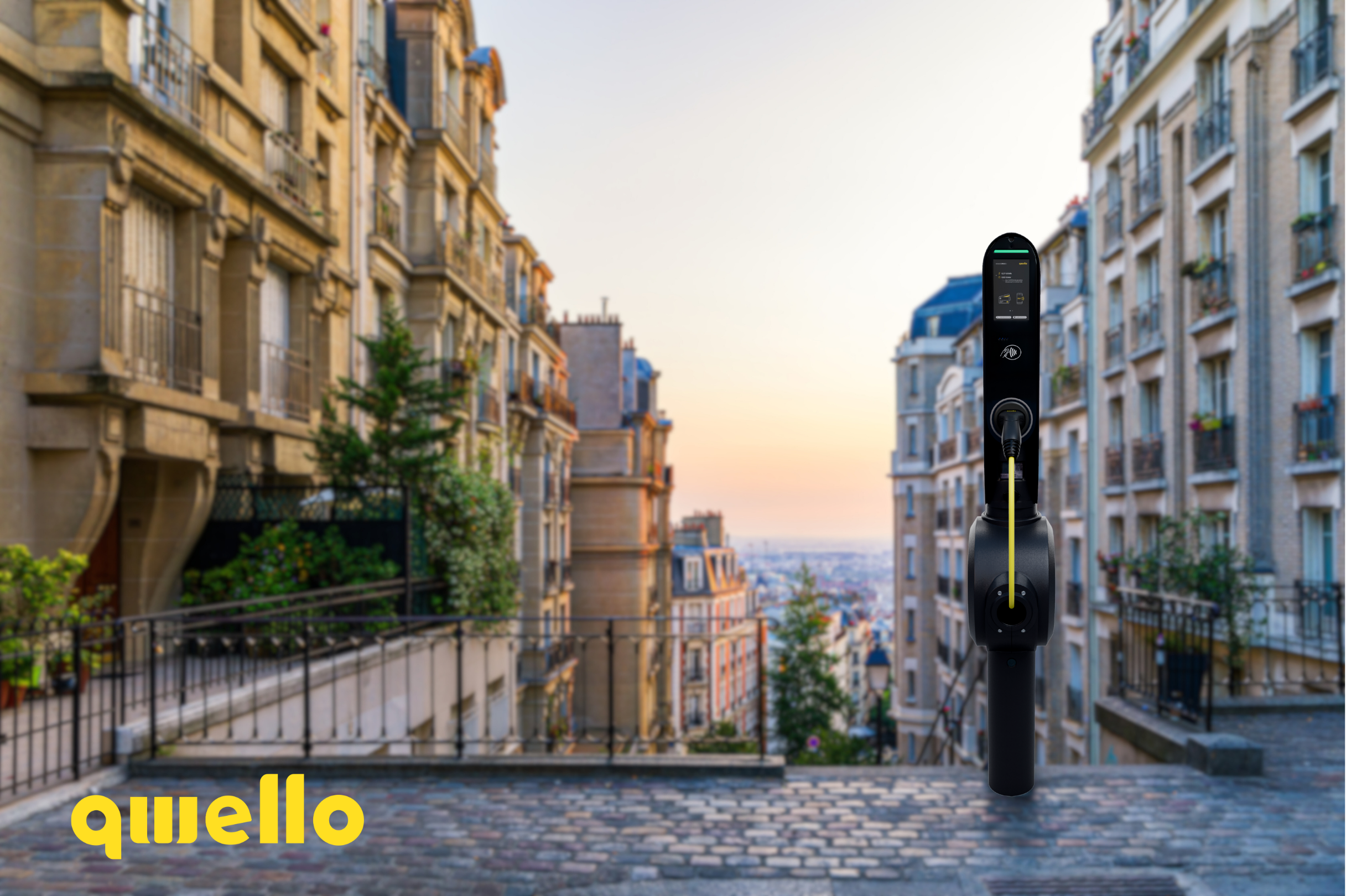 Qwello Launches First Charging Station in Paris Near Iconic Montmartre Basilica