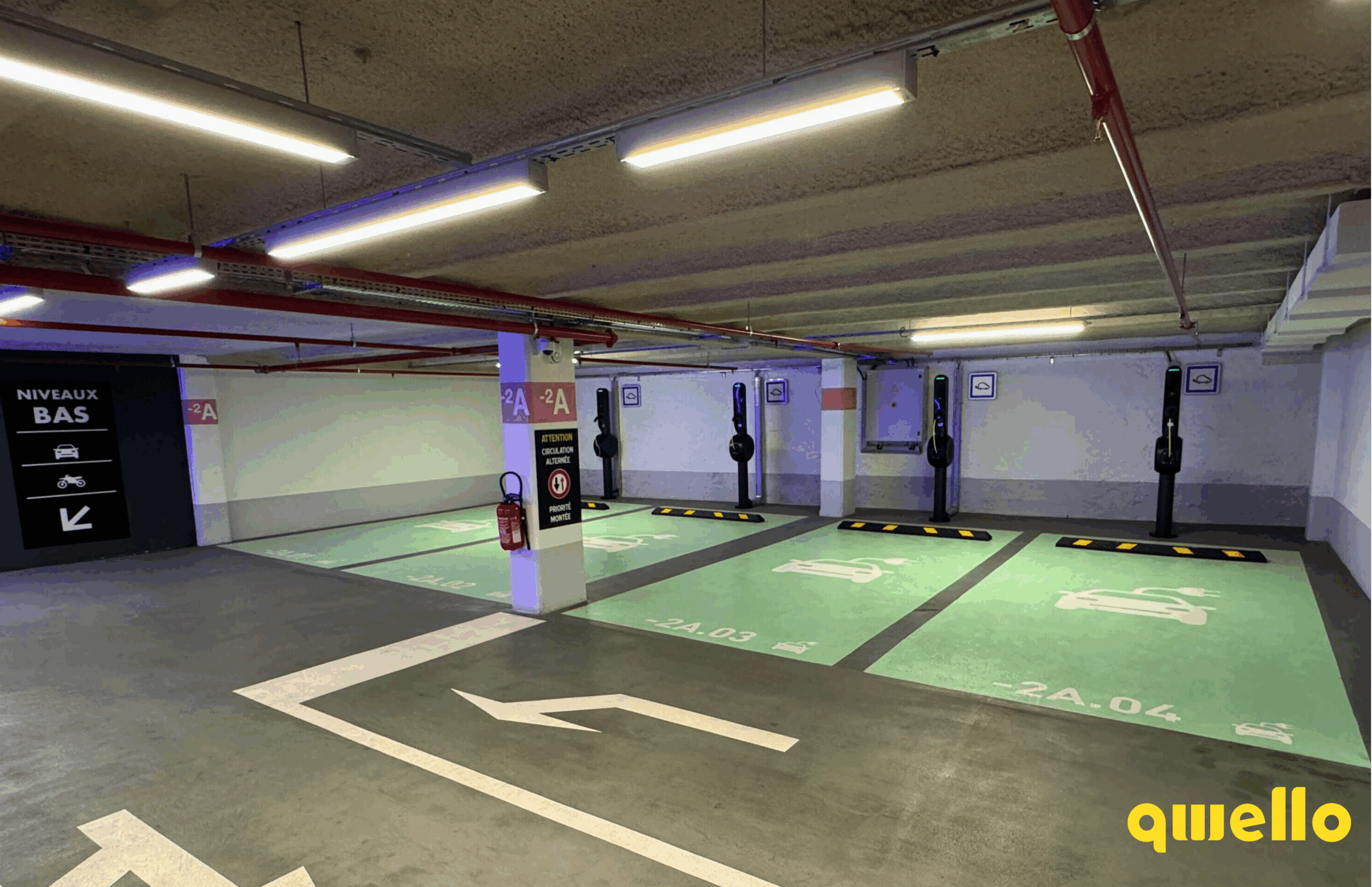 Le Club Parking Paris Qwello Charging Station